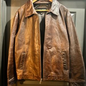 Wilsons Leather Rich Brown Shirt Jacket